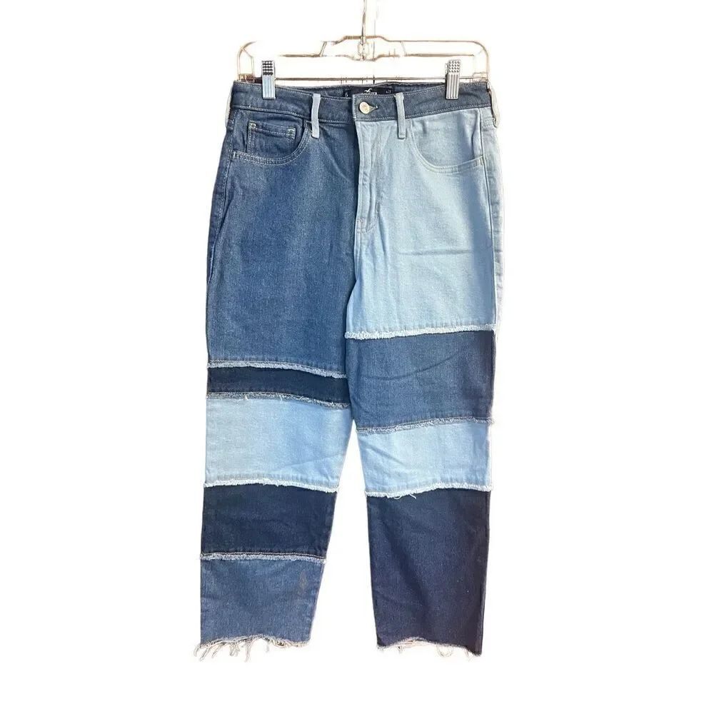 Hollister Patched Crop Jeans Sz 29